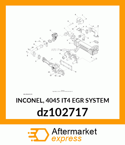 INCONEL, 4045 IT4 EGR SYSTEM dz102717