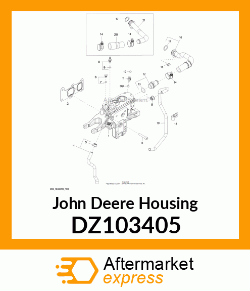 HOUSING, THERMOSTAT, 4045 FT4 DZ103405