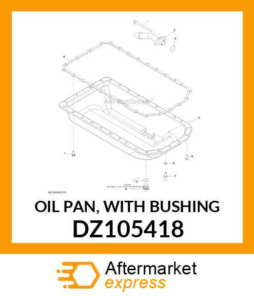 OIL PAN, WITH BUSHING DZ105418