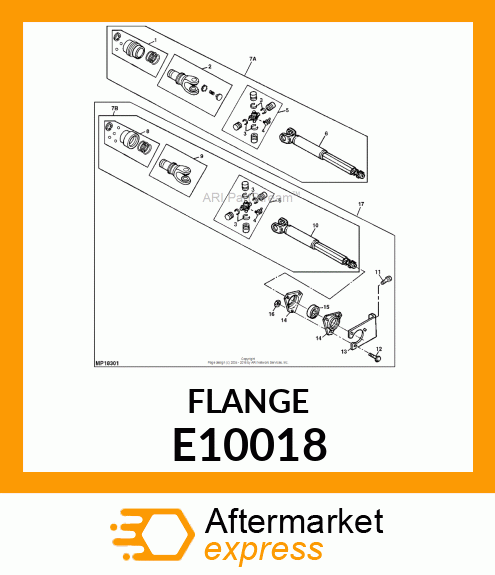 Pressed Flanged Housing E10018