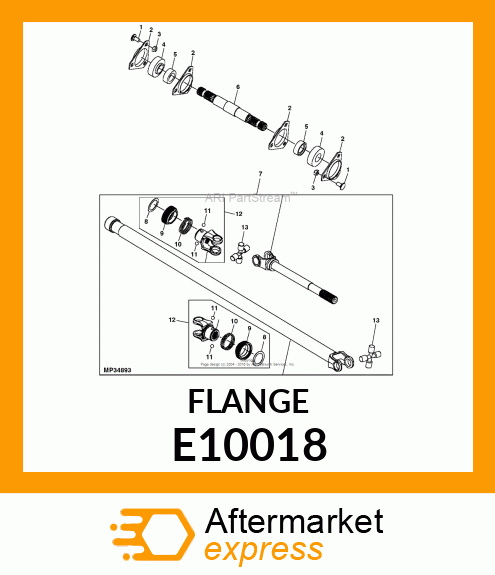 Pressed Flanged Housing E10018