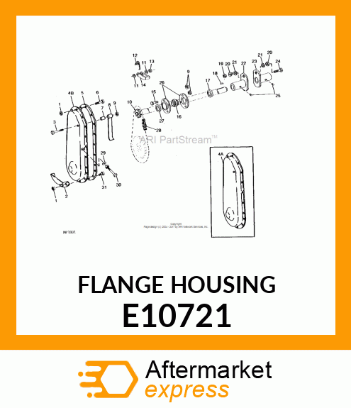 Pressed Flanged Housing E10721