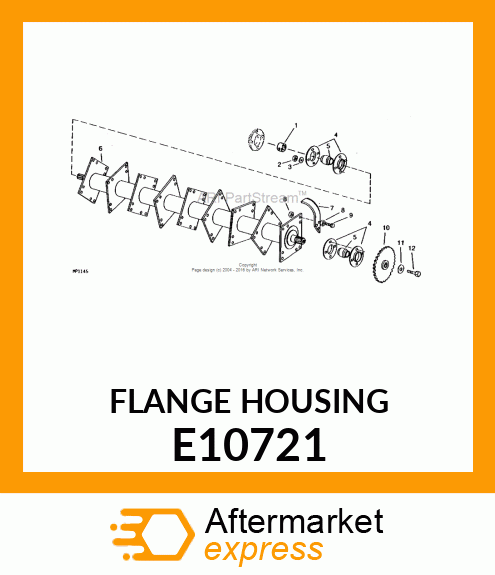 Pressed Flanged Housing E10721