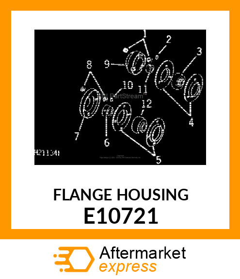 Pressed Flanged Housing E10721