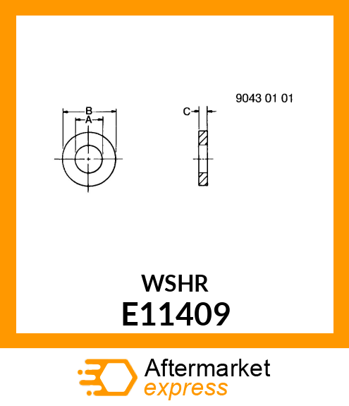 WASHER, THRUST WASHER WHEEL E11409