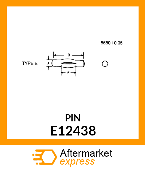 TYPE 5 GROOVE PIN BRASS E12438