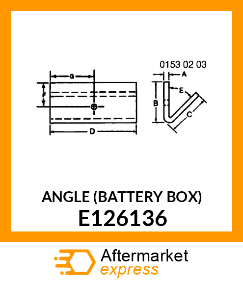 ANGLE (BATTERY BOX) E126136