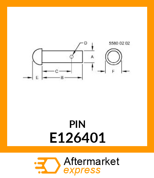 PIN (IMPELLER HOOD) E126401