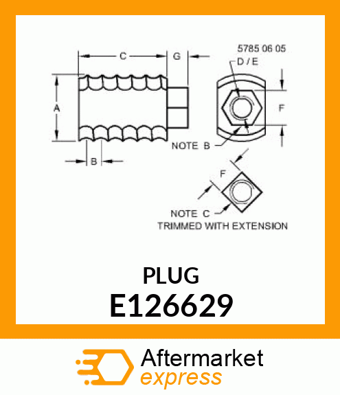 PLUG (ROLL PRESSURE SPRING) E126629