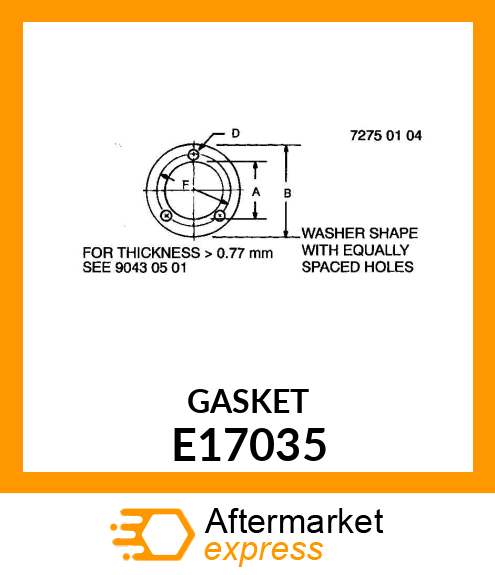 SHIM,BEARING ADJUSTING E17035