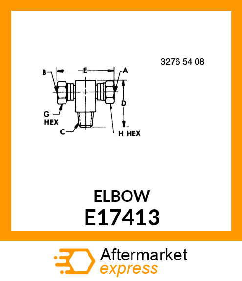 ADAPTER UNION TEE E17413