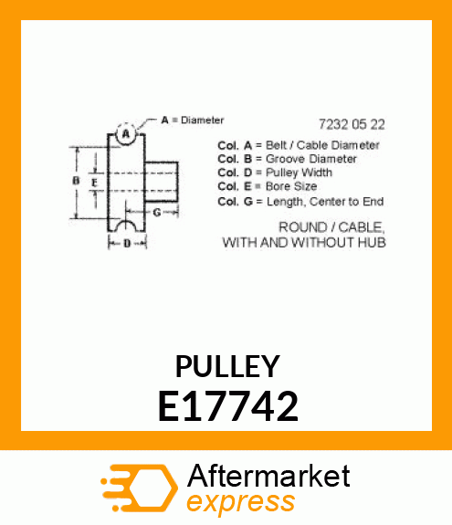 Idler E17742