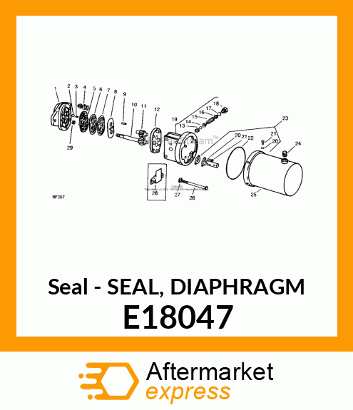 Seal - SEAL, DIAPHRAGM E18047