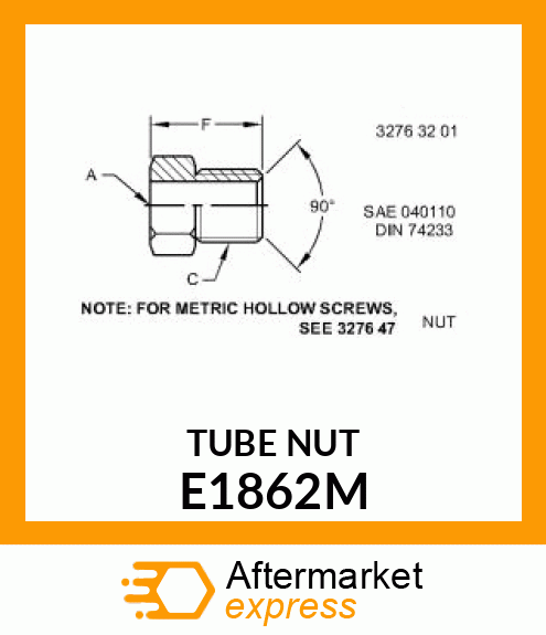 TUBE NUT, NUT E1862M