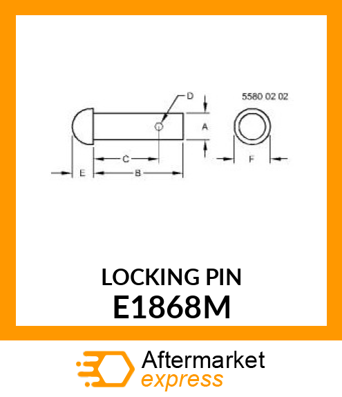 LOCKING PIN E1868M