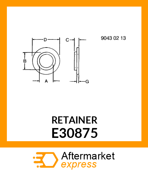 Washer E30875