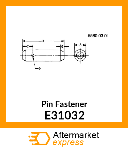 Pin Fastener E31032