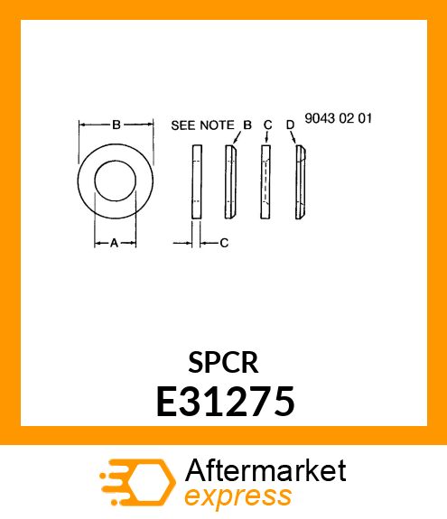 WASHER, (BEARING) E31275