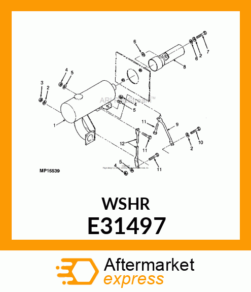 SPACER, PUSH BAR E31497