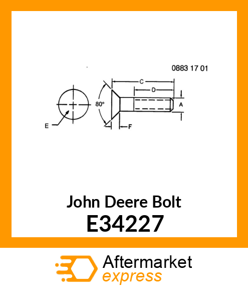 SCREW, FLAT HD HEX SOCKET CAP E34227