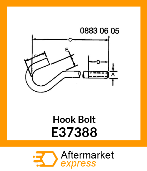 Hook Bolt E37388