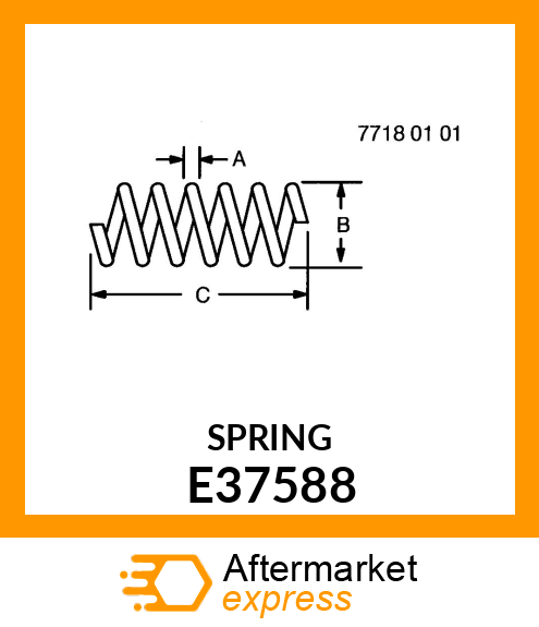 SPRING, NEEDLE BRAKE E37588