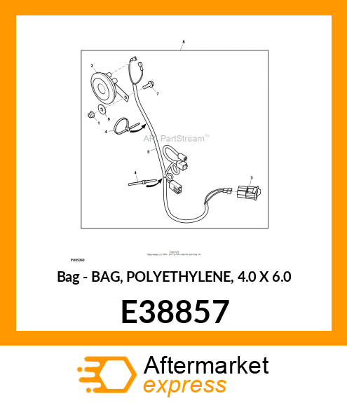 Bag - BAG, POLYETHYLENE, 4.0 X 6.0 E38857