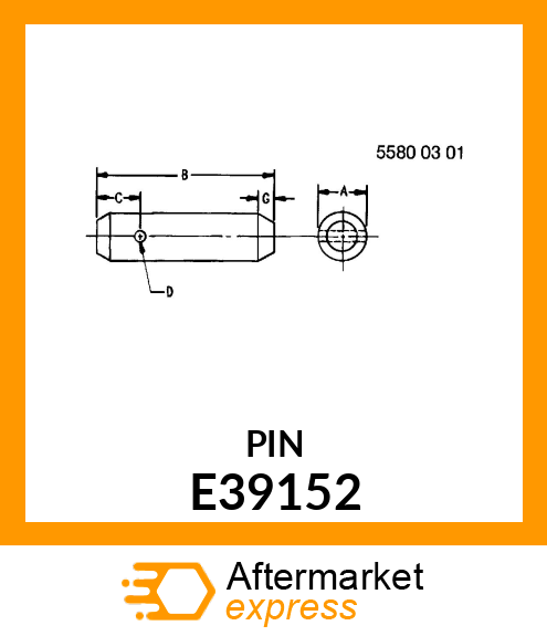 PIN, PLUNGERHEAD STOP E39152