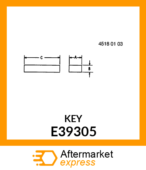 Shaft Key E39305