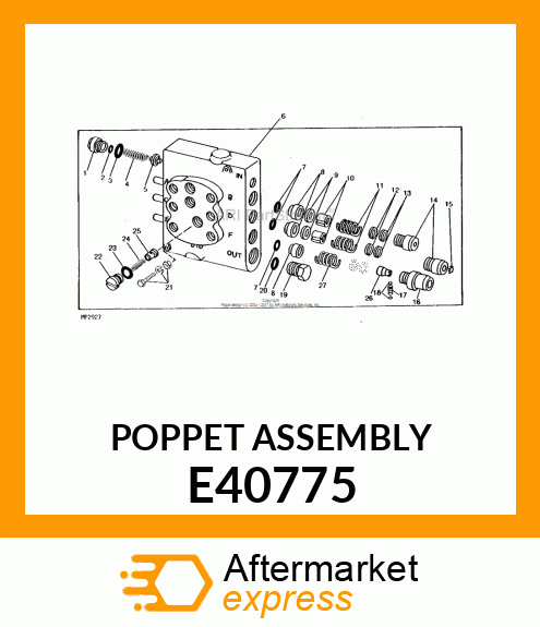 POPPET ASSEMBLY E40775