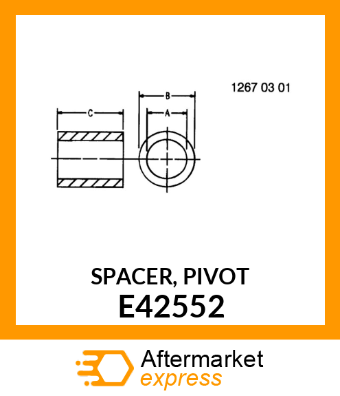 SPACER, PIVOT E42552