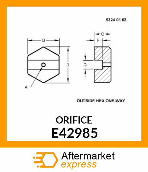 Orifice E42985