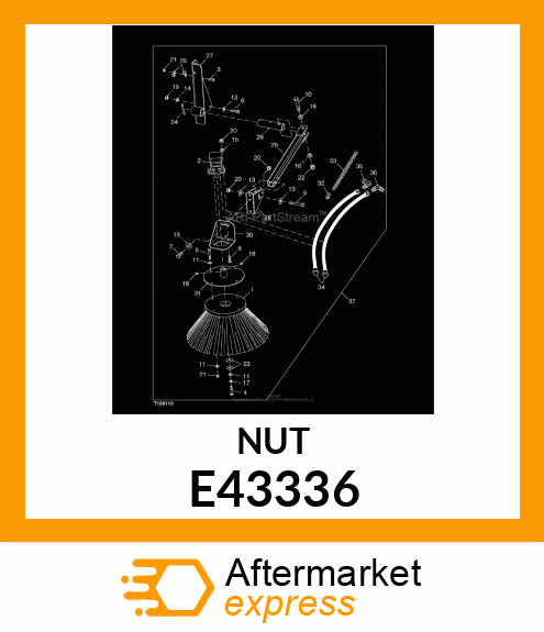 NUT, HEX LOCK 3/4 E43336