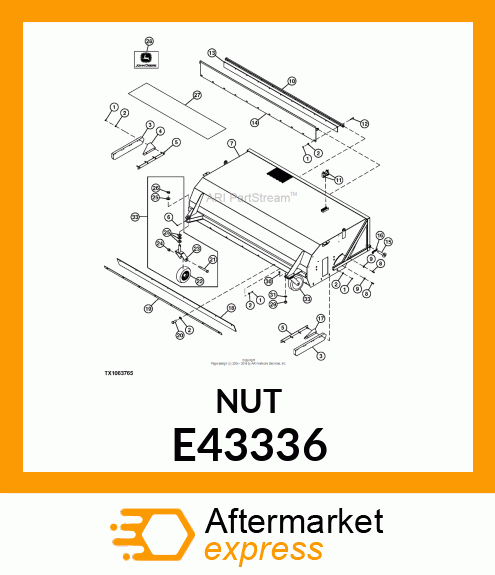 NUT, HEX LOCK 3/4 E43336