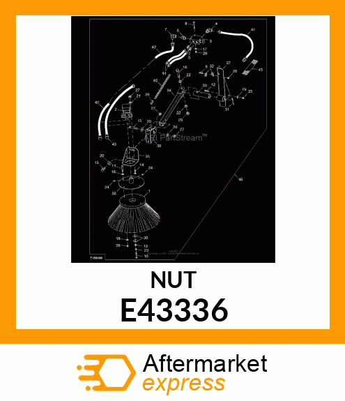 NUT, HEX LOCK 3/4 E43336