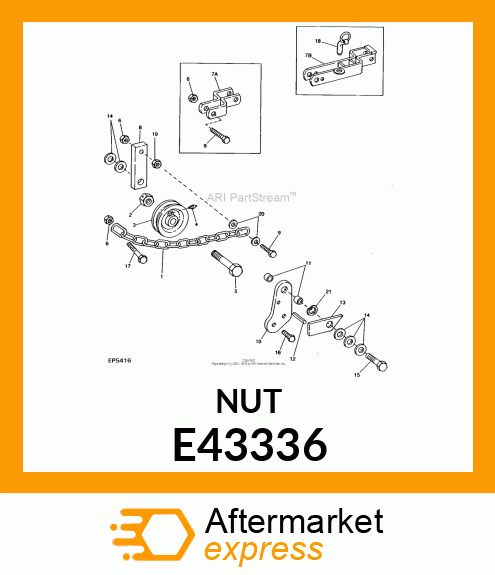 NUT, HEX LOCK 3/4 E43336