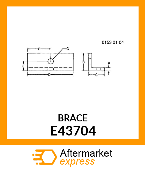 ANGLE, SPRING SUPPORT E43704