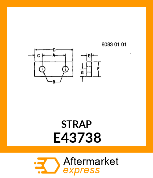 SPACER, SHIELD SUPPORT E43738