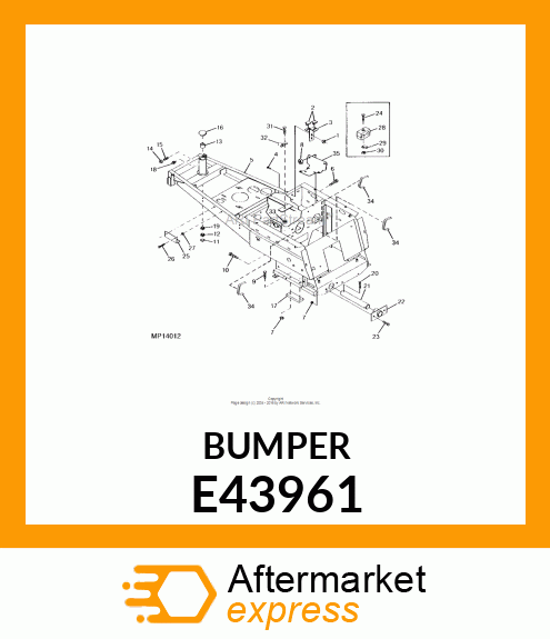 BUMPER, (FEED ROLL) E43961