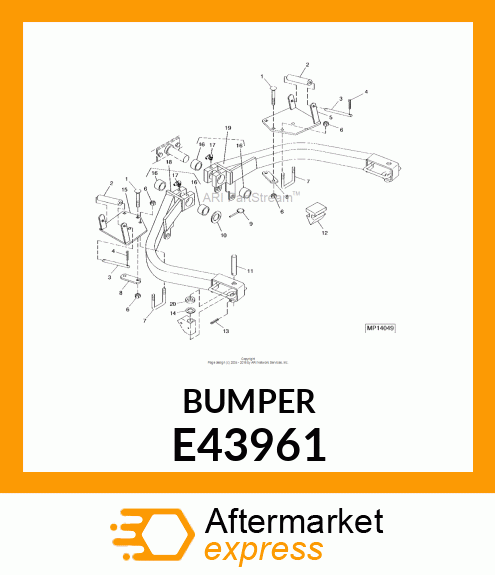 BUMPER, (FEED ROLL) E43961