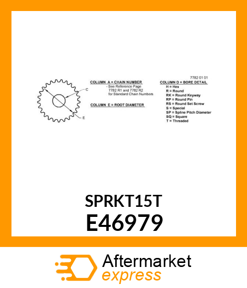 Chain Sprocket E46979