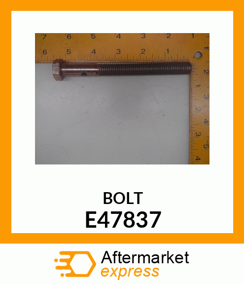 BOLT, IDLER ADJUSTING E47837