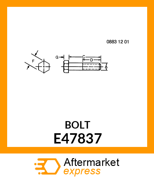 BOLT, IDLER ADJUSTING E47837