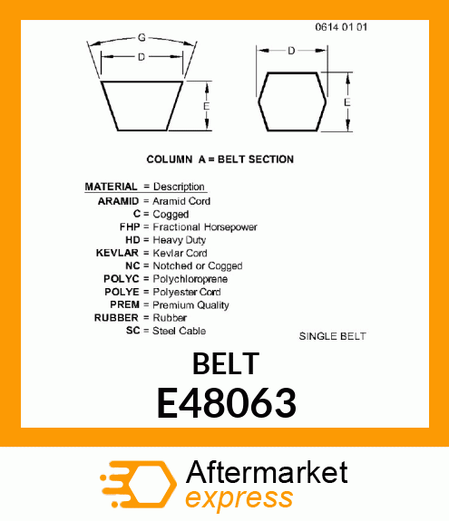 V-Belt E48063
