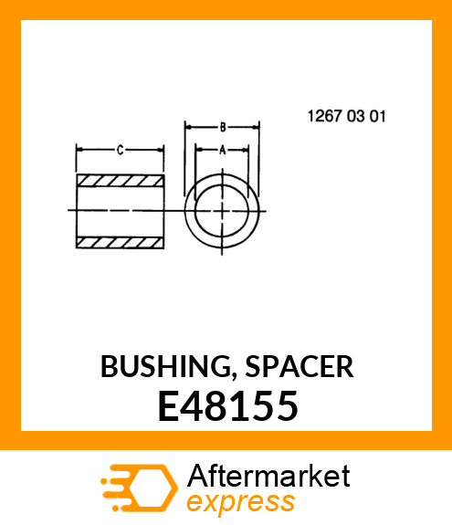 BUSHING, SPACER E48155