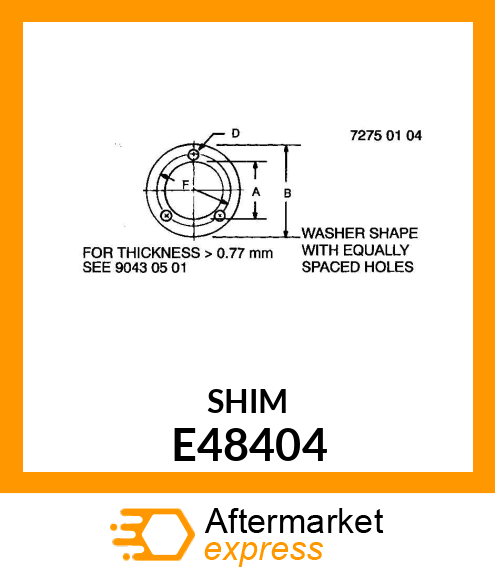 Shim E48404