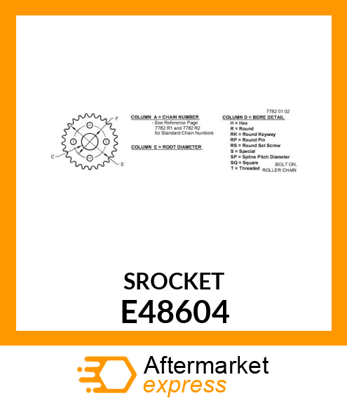 CHAIN SPROCKET, E48604