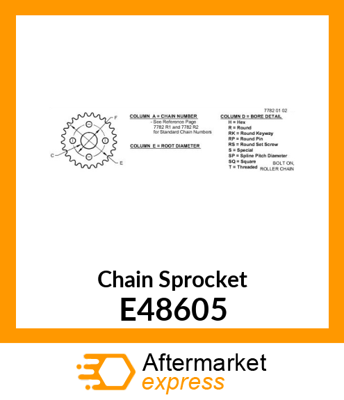 Chain Sprocket E48605