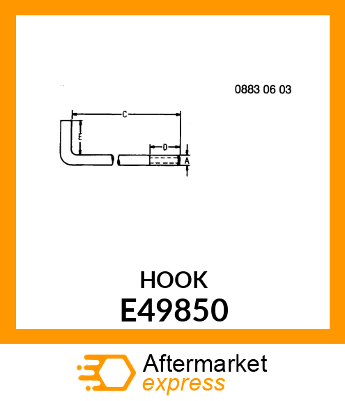 Hook Bolt E49850