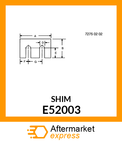 SHIM, PLUNGERHEAD WEAR PLATE E52003